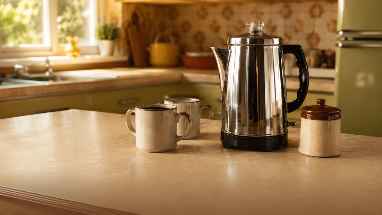 Classic Coffee Breaks: Brands, Percolators, and Office Pots